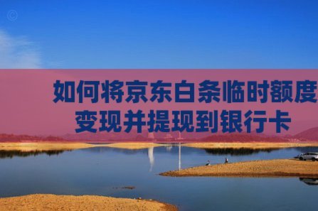 白条临时额度怎么提现