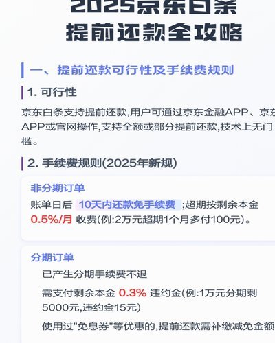 白条分期提前还款指南