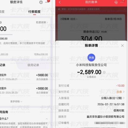 白条提额多少商家说了算？